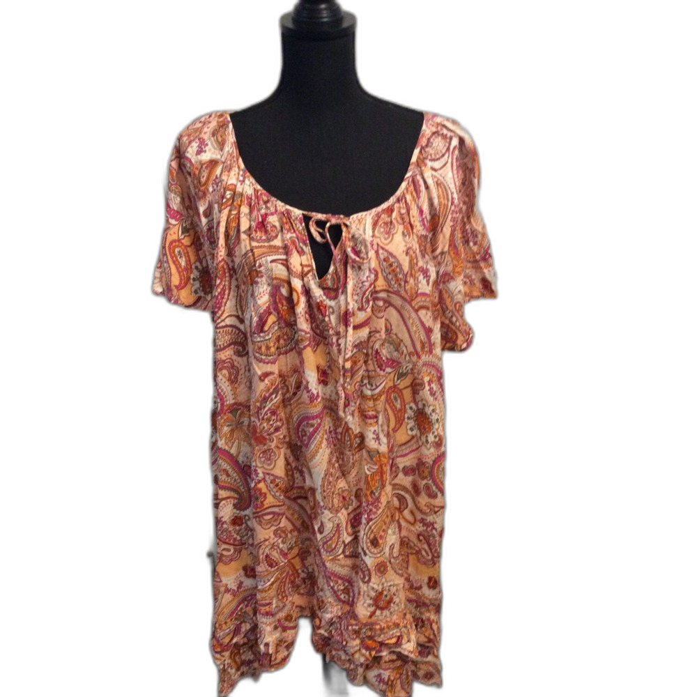 Plus size 22/24 Floral Dress Gathered Neckline Loralette Women's